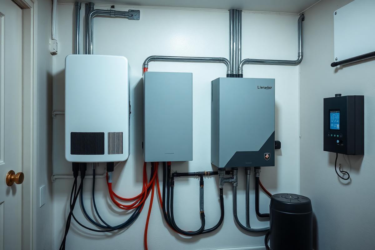 Inverter and battery backup power installation
